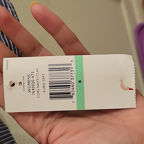 Tommy Hilfiger Striped Button Down Top Career Work Preppy - Picture 5 of 6